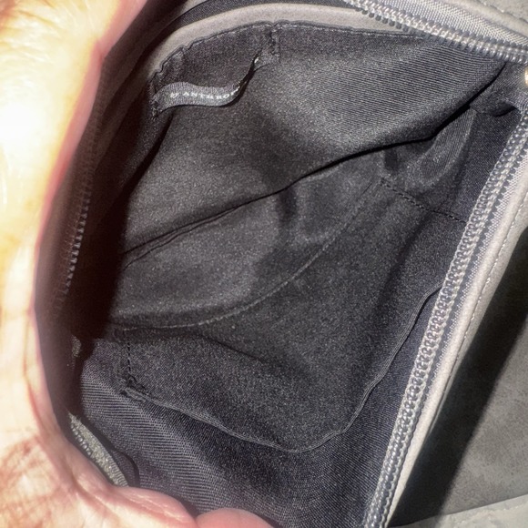 Anthropologie Slouchy Suede Like Gray Tote With Matching Anthropologie Pouch - Picture 5 of 12